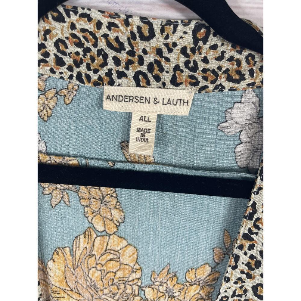 Andersen & Lauth Kimono Womens One Size Floral Open Cardigan Boho Chic Lightweig - Picture 4 of 8